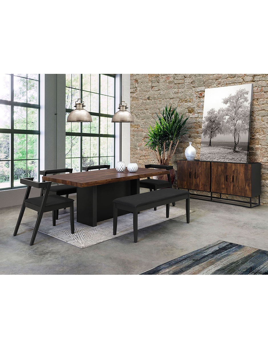 Silla Heston de madera y tela 5