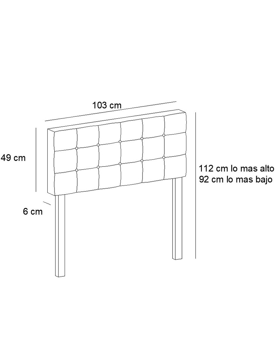 Cabecera Stark de madera 16