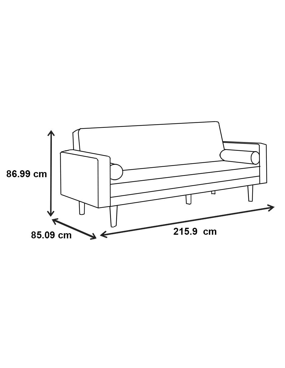 Sofá cama Lassen de tela 5