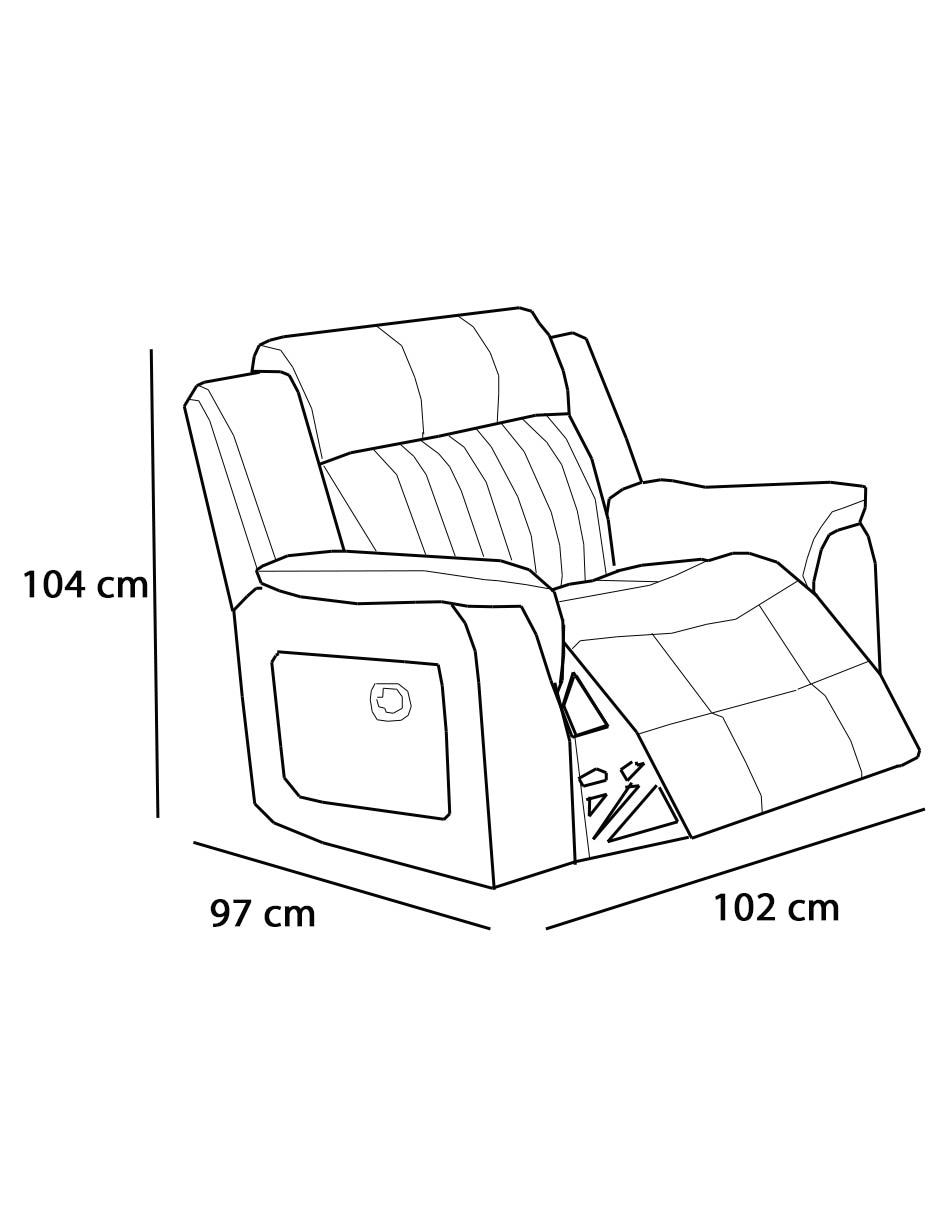 Reclinable de piel sintética 3