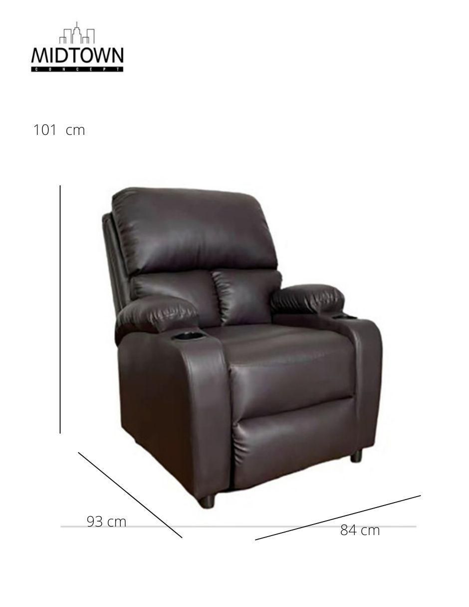 Reclinable de vinipiel