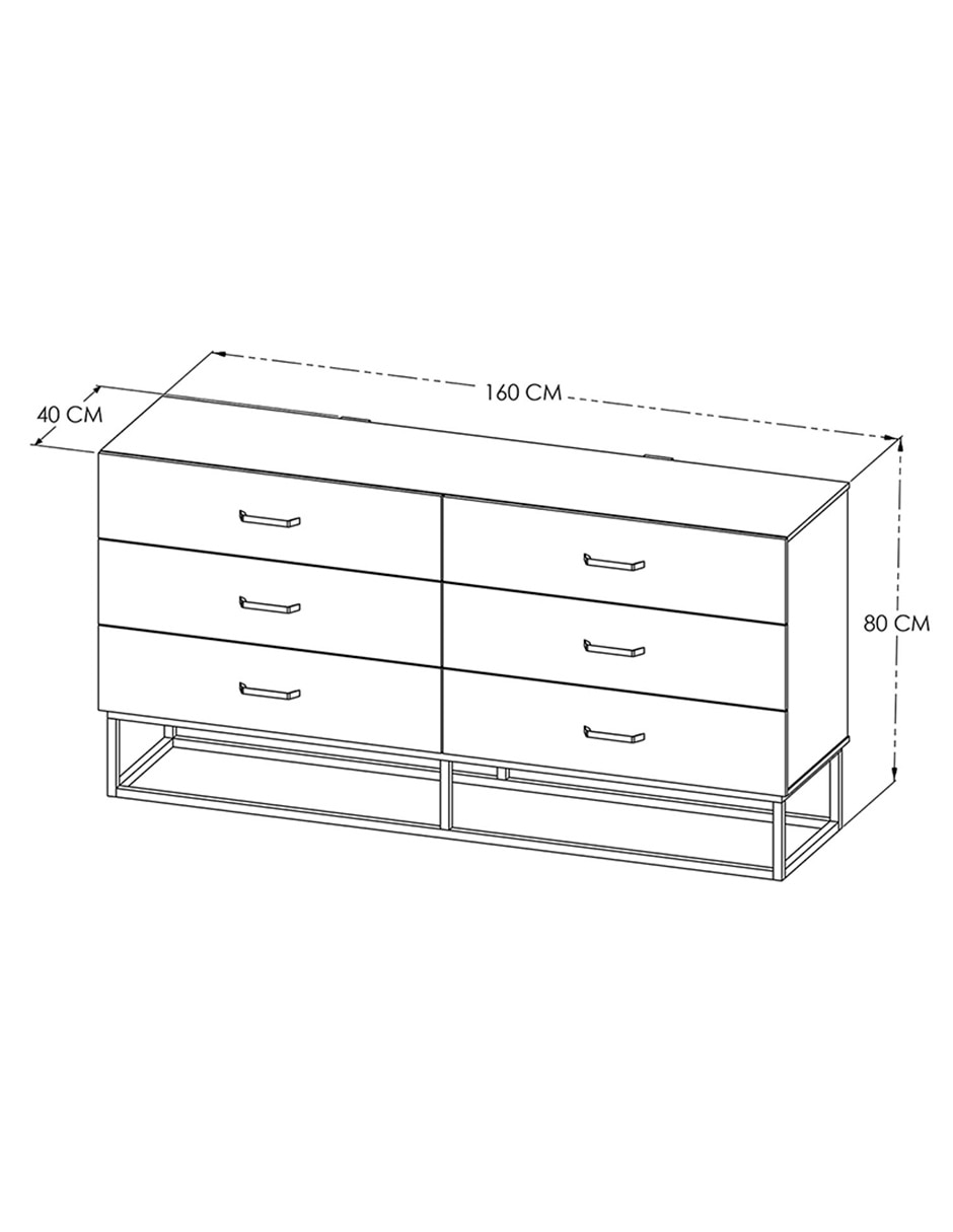 Cómoda Heston de madera 7