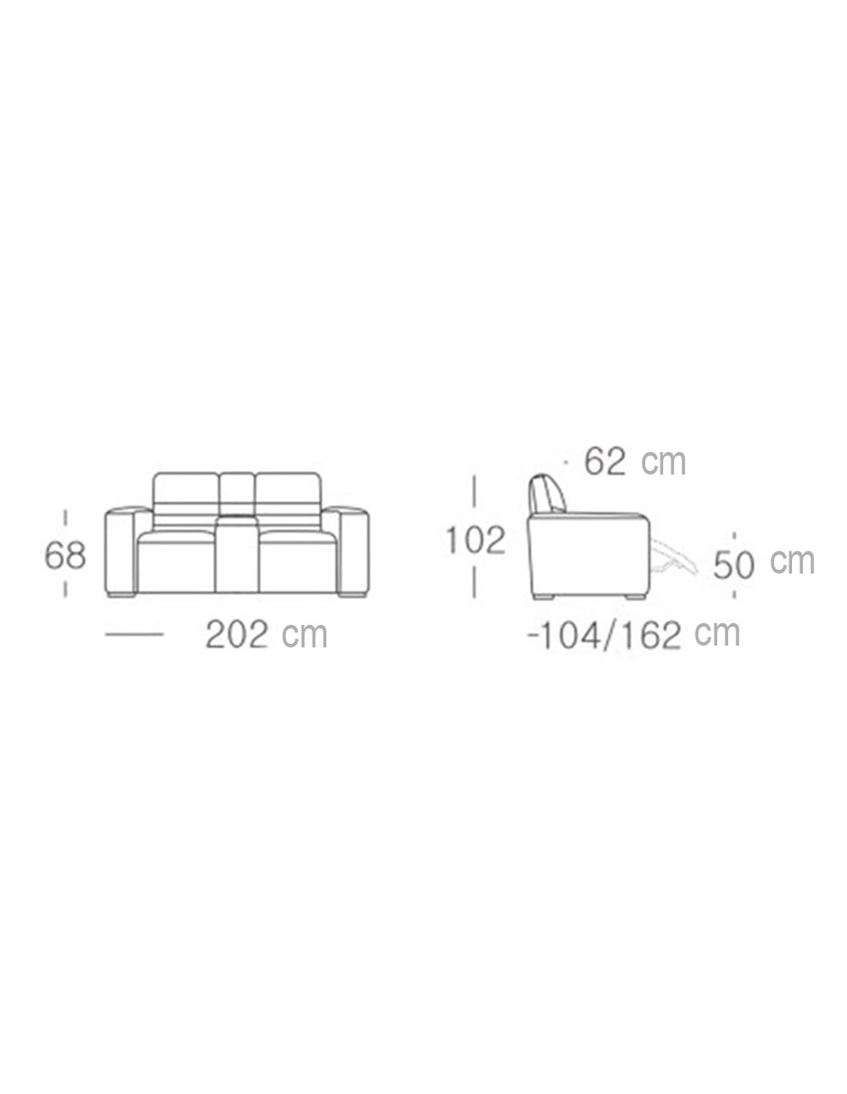 Love seat Lucerna de piel 11
