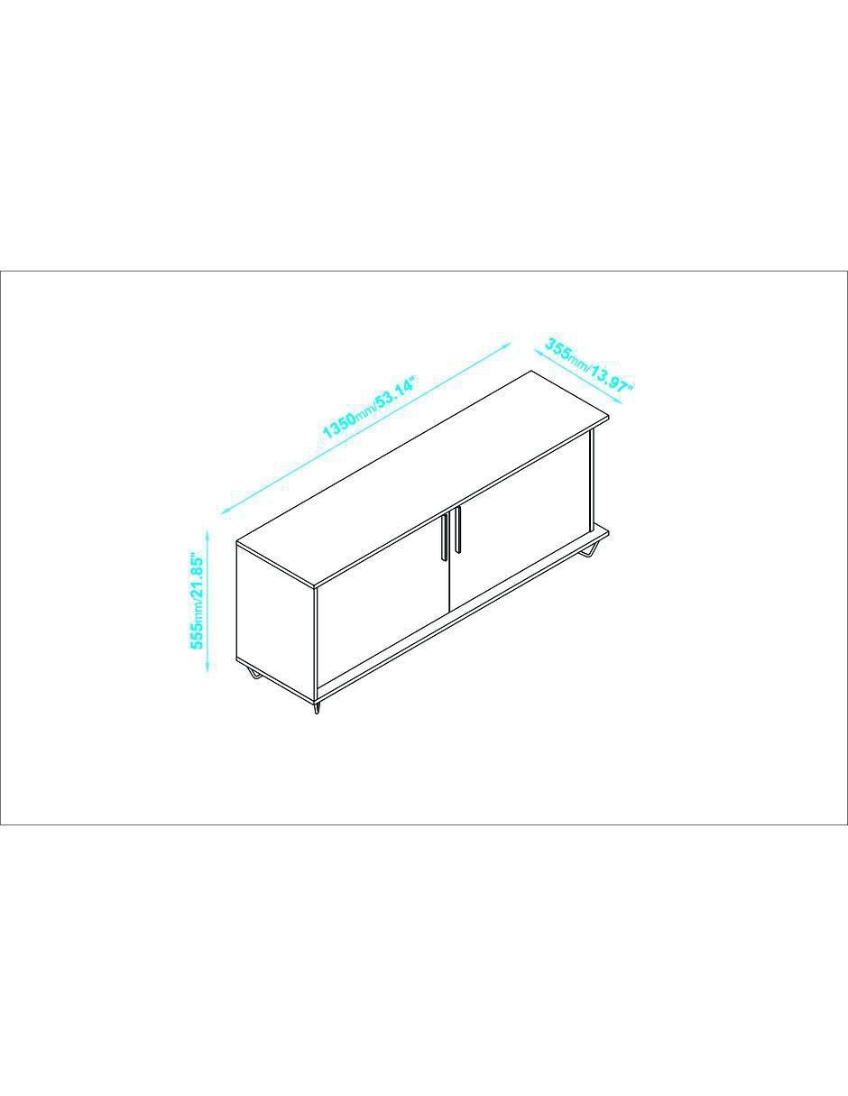 Mueble de tv Stand Brown de 8