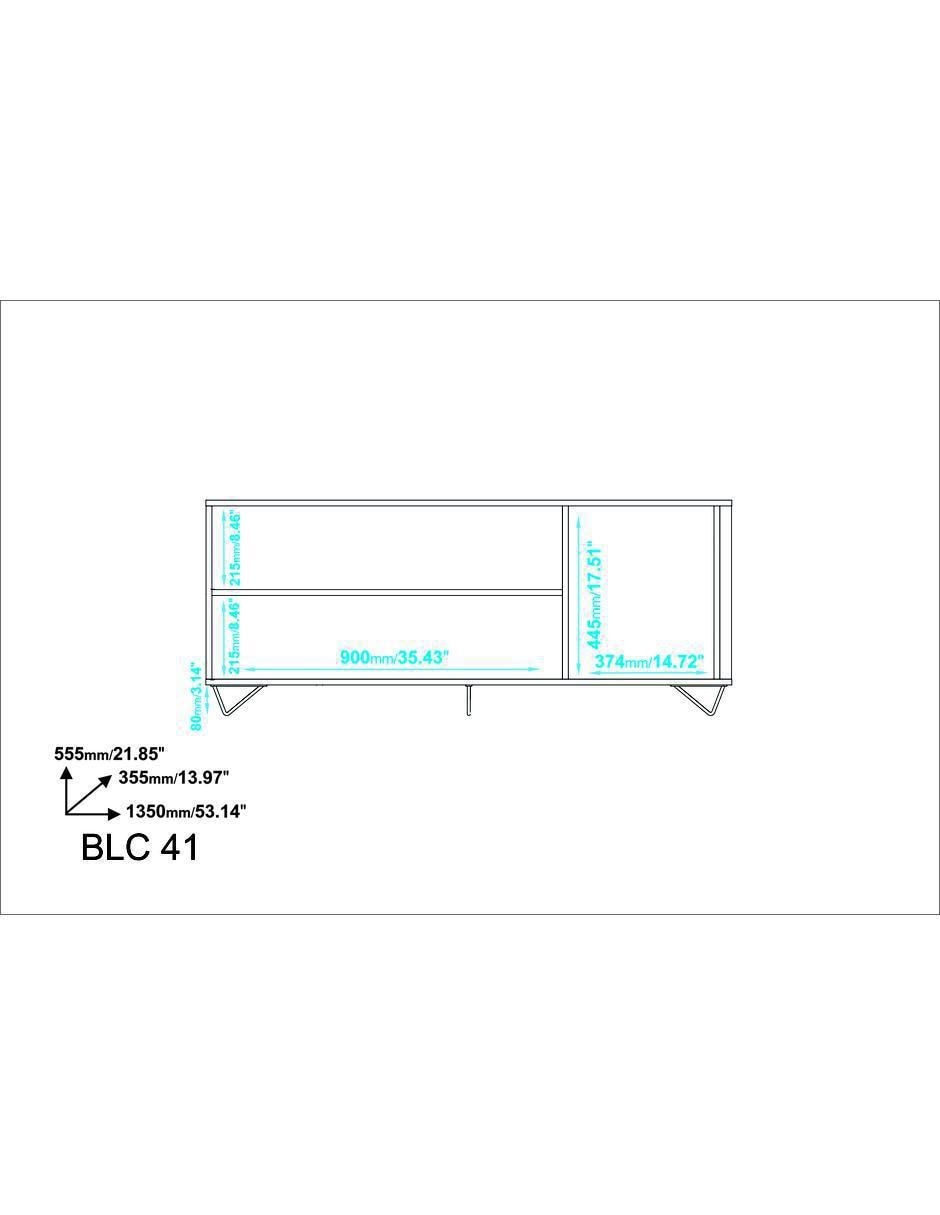 Mueble de tv Stand Brown de 9