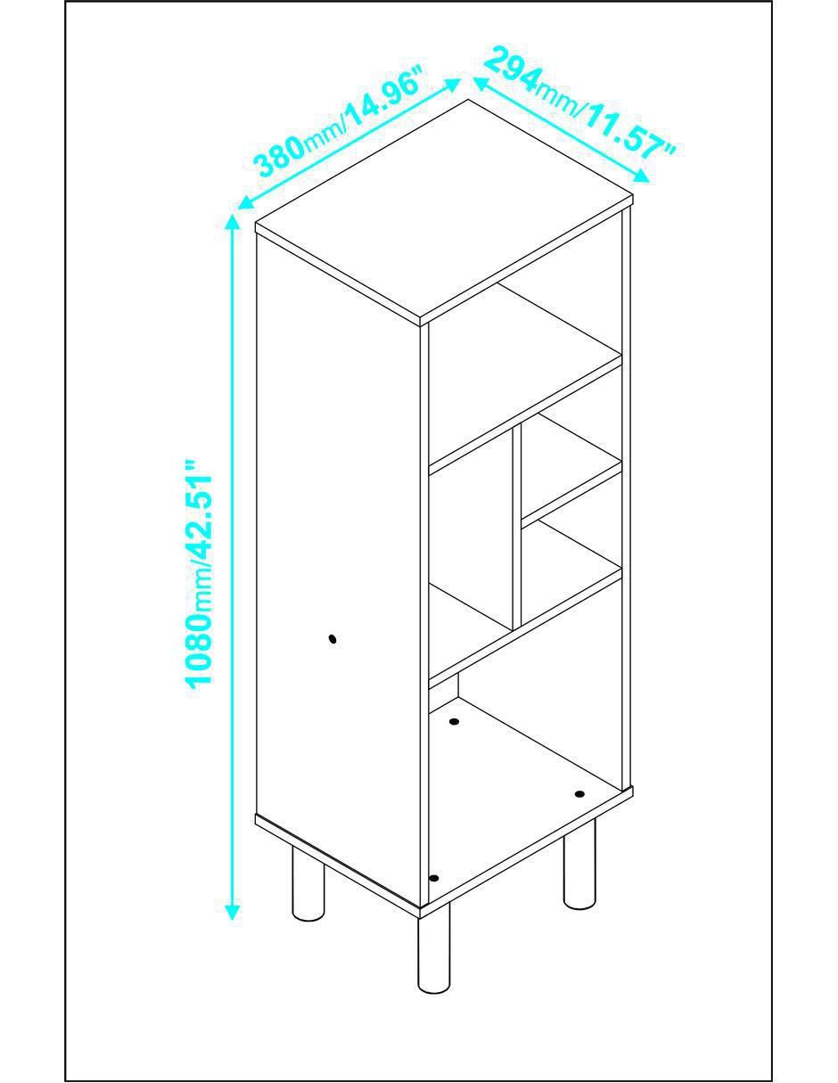 Librero Book Shelfs Minimalism de MDF 5