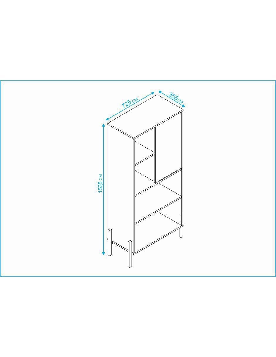 Librero Book Shelfs Minimalism de MDF 4