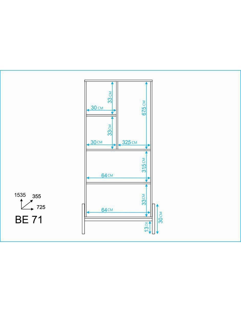 Librero Book Shelfs Minimalism de MDF 5