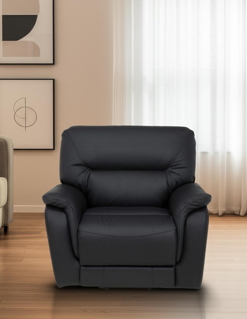 Reclinable Nora de piel y vinil