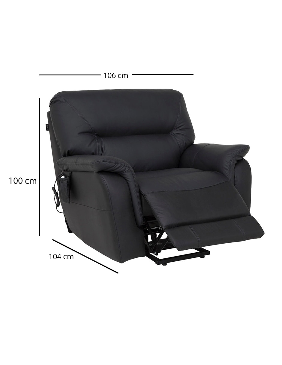 Reclinable Nora de piel y vinil 24