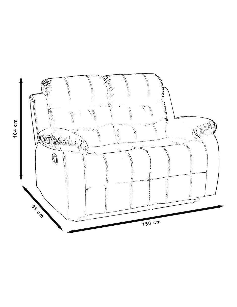 Reclinable Midtown Concept de cuero