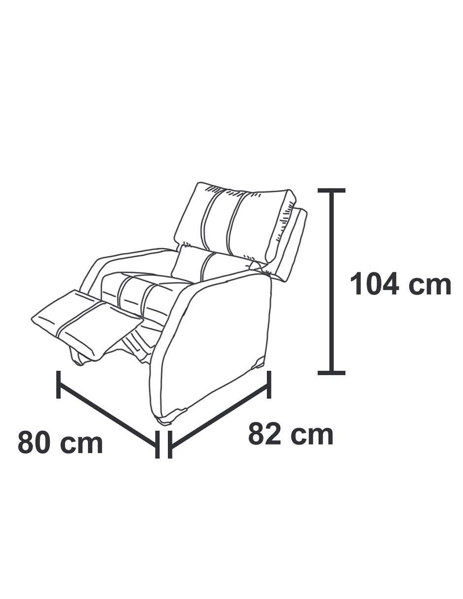 Reclinable Bilbao de madera pino 3