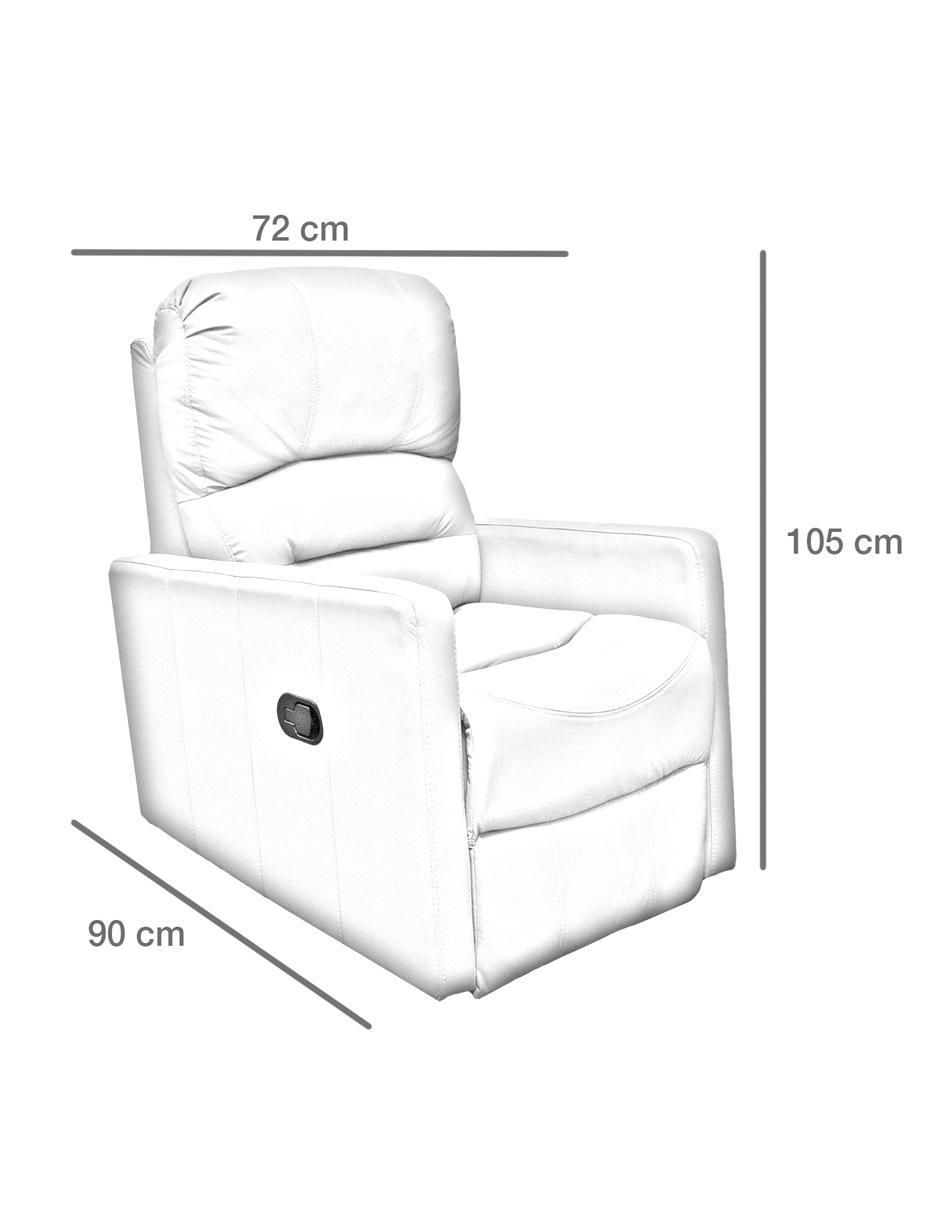Reclinable Charly de piel y vinil 5