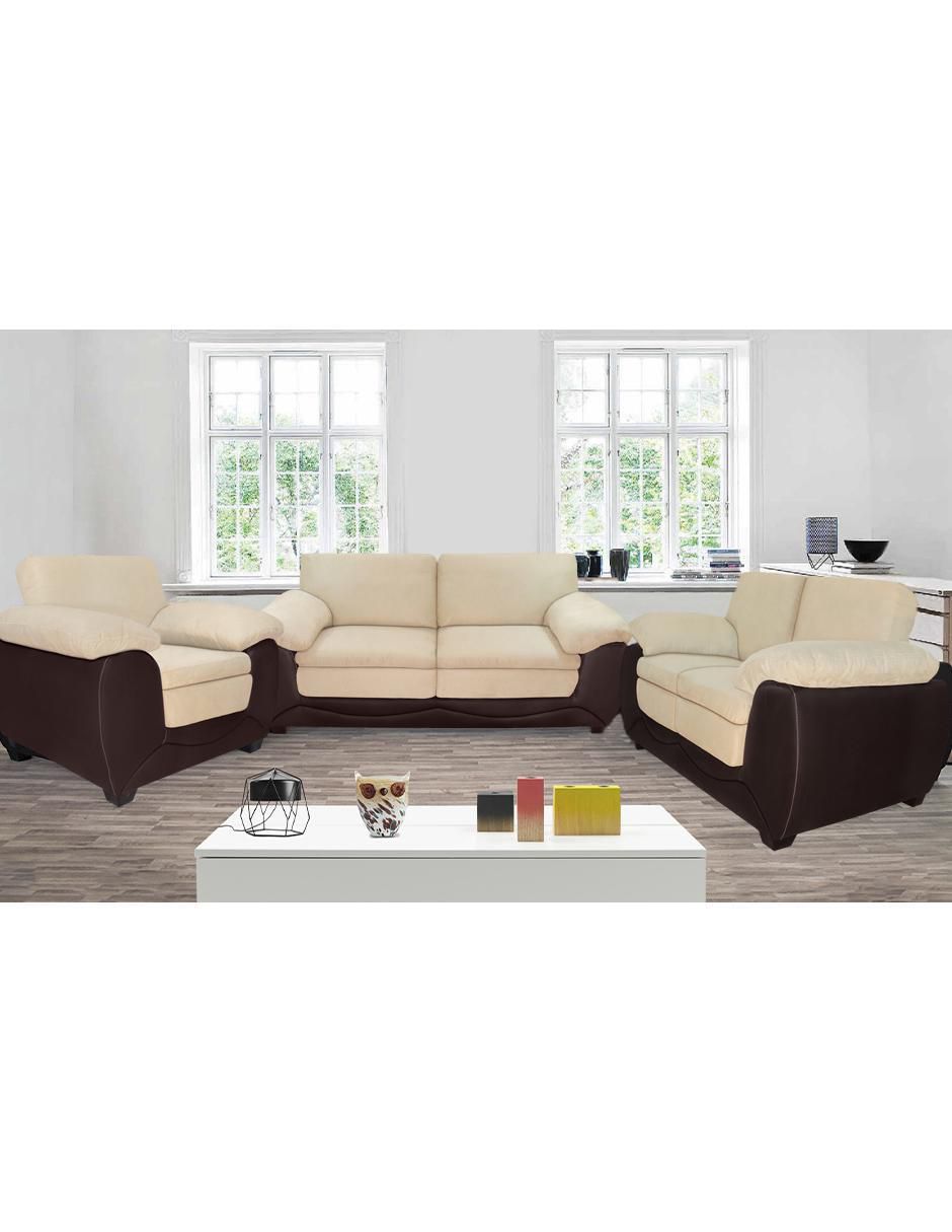 Sala 3 piezas de suede 2