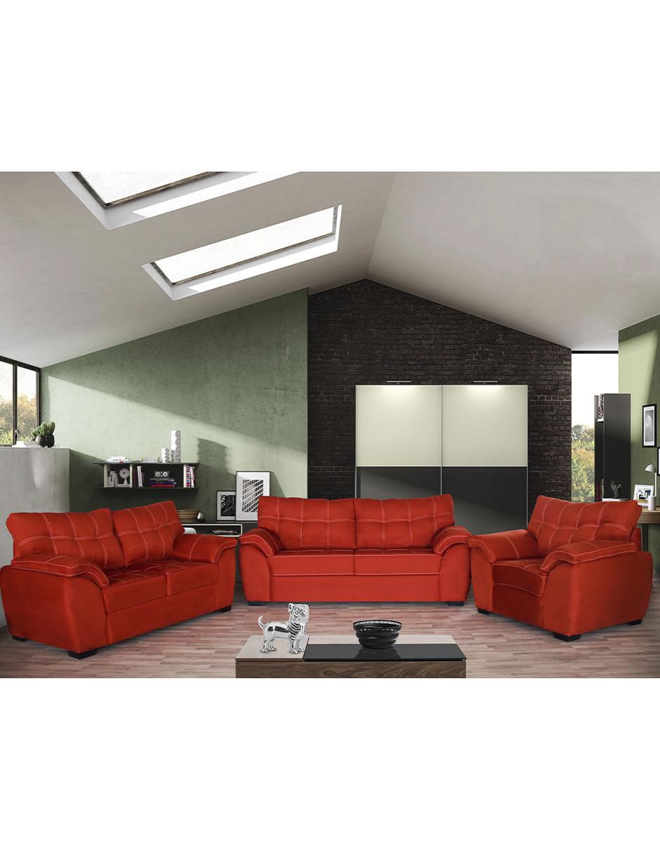 Sala 3 piezas Pavia de suede 2