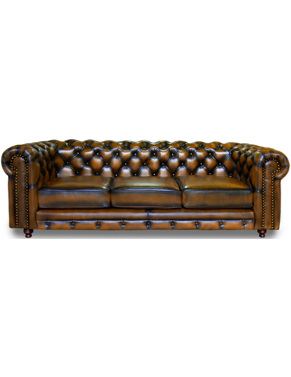 Sofá Chesterfield de piel
