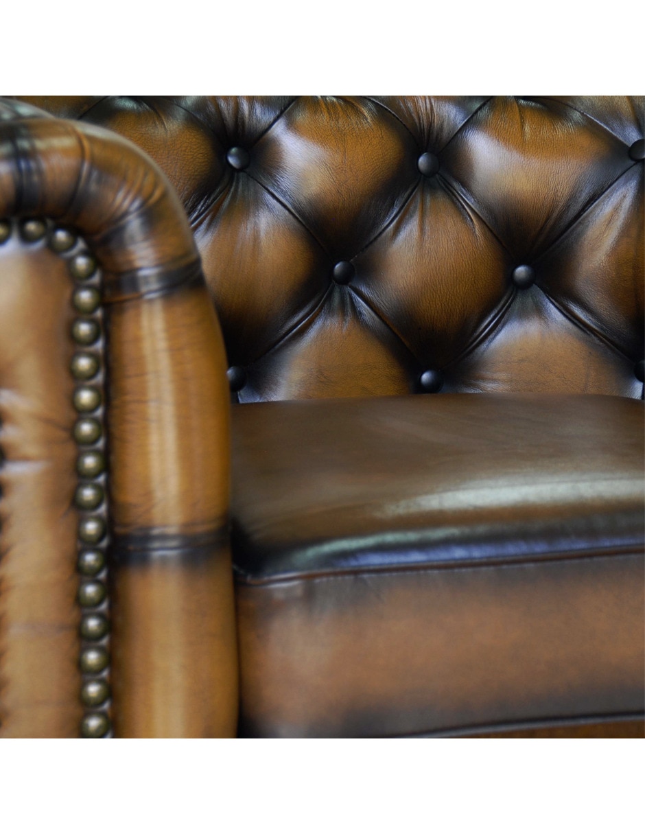 Sillón Chesterfield de piel 2