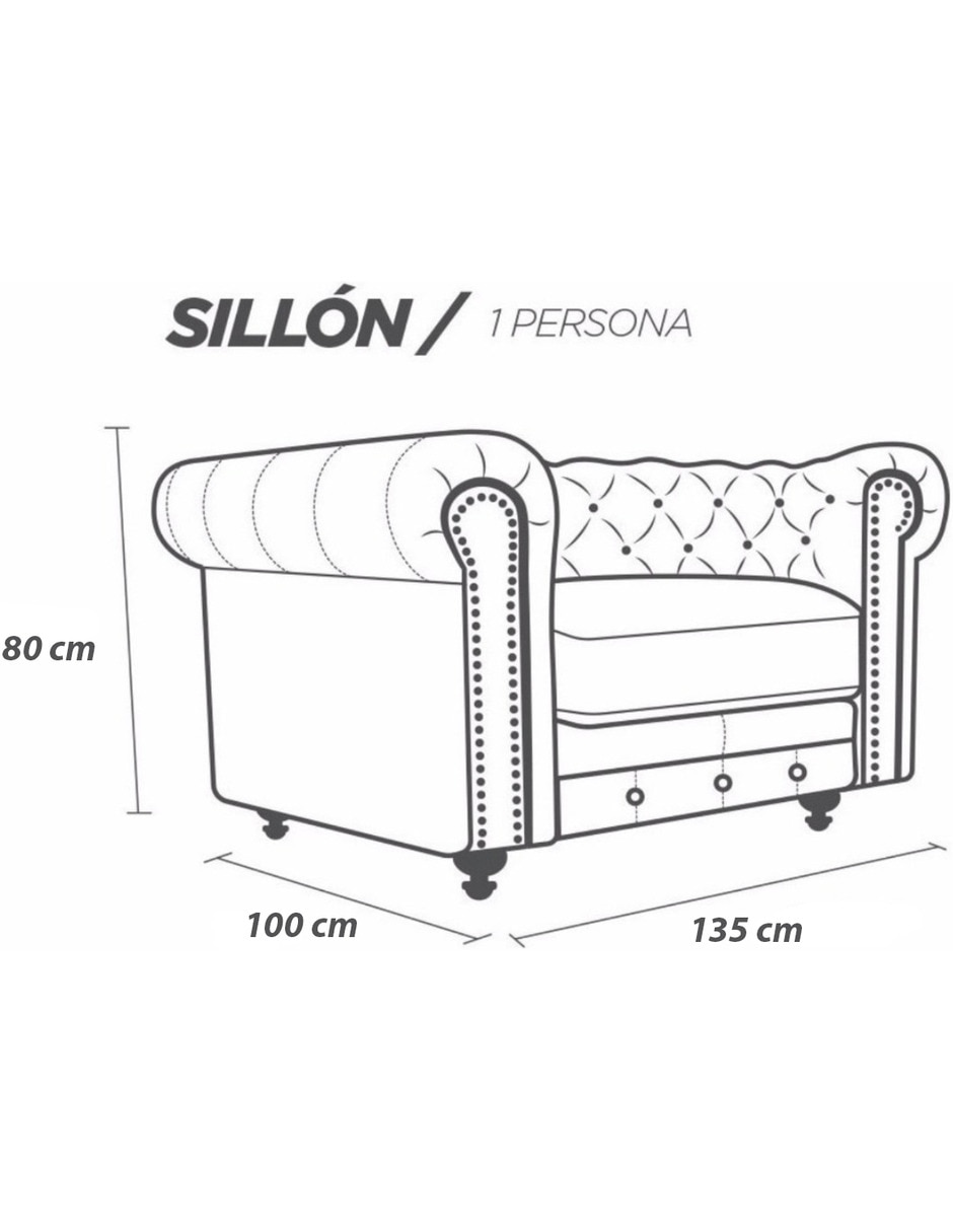 Sillón Chesterfield de piel 4