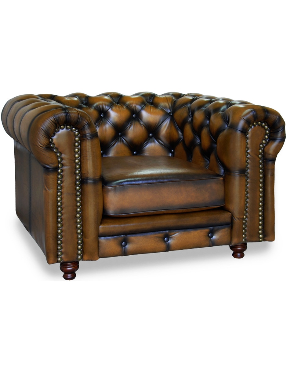 Sillón Chesterfield de piel 3