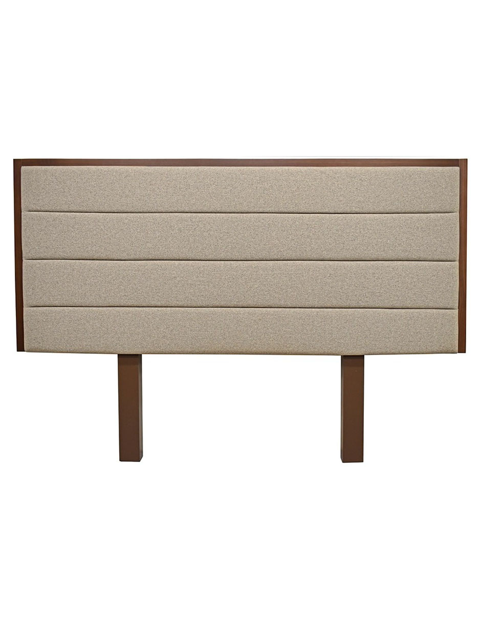 Cabecera de madera y tela