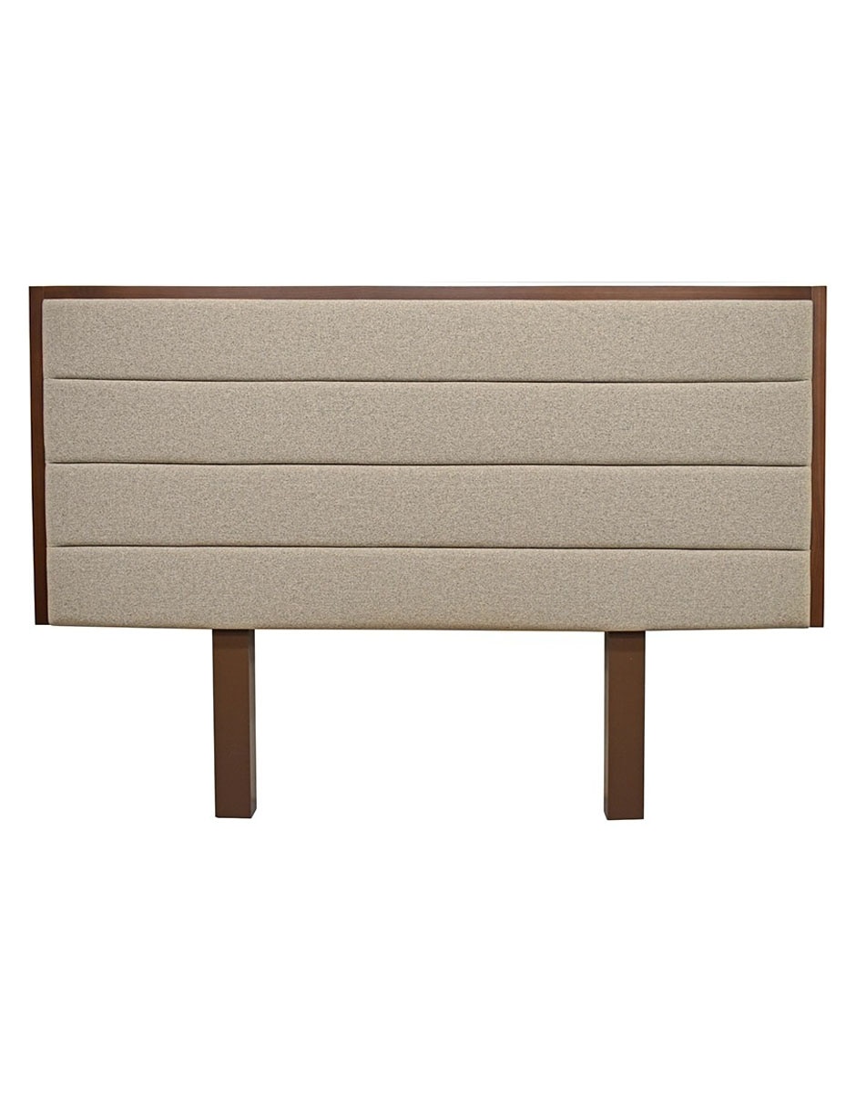 Cabecera de madera y tela