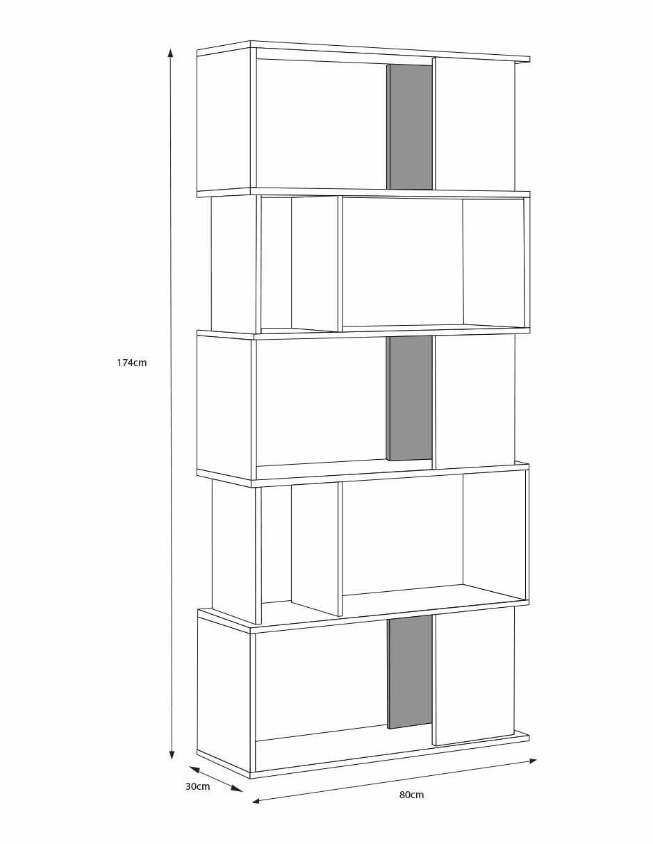 Librero Tucson de MDF 5