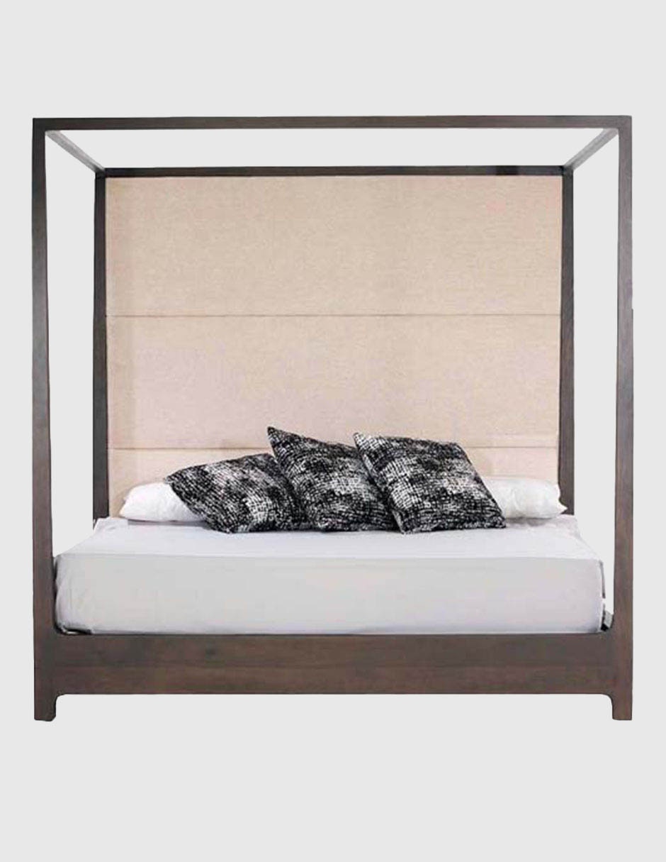 Cama Kassel de madera nogal 3
