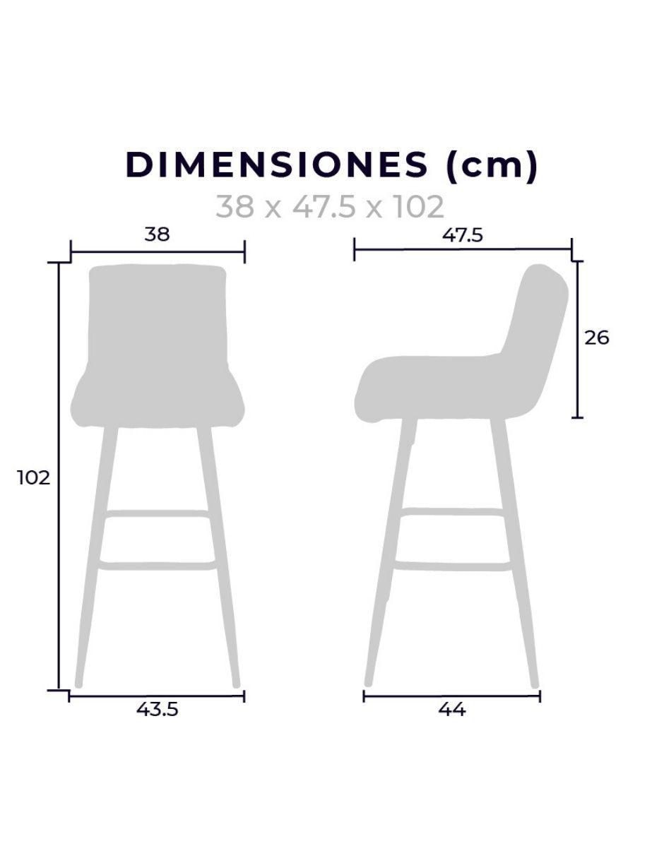 Juego de bancos altos Pizol 9