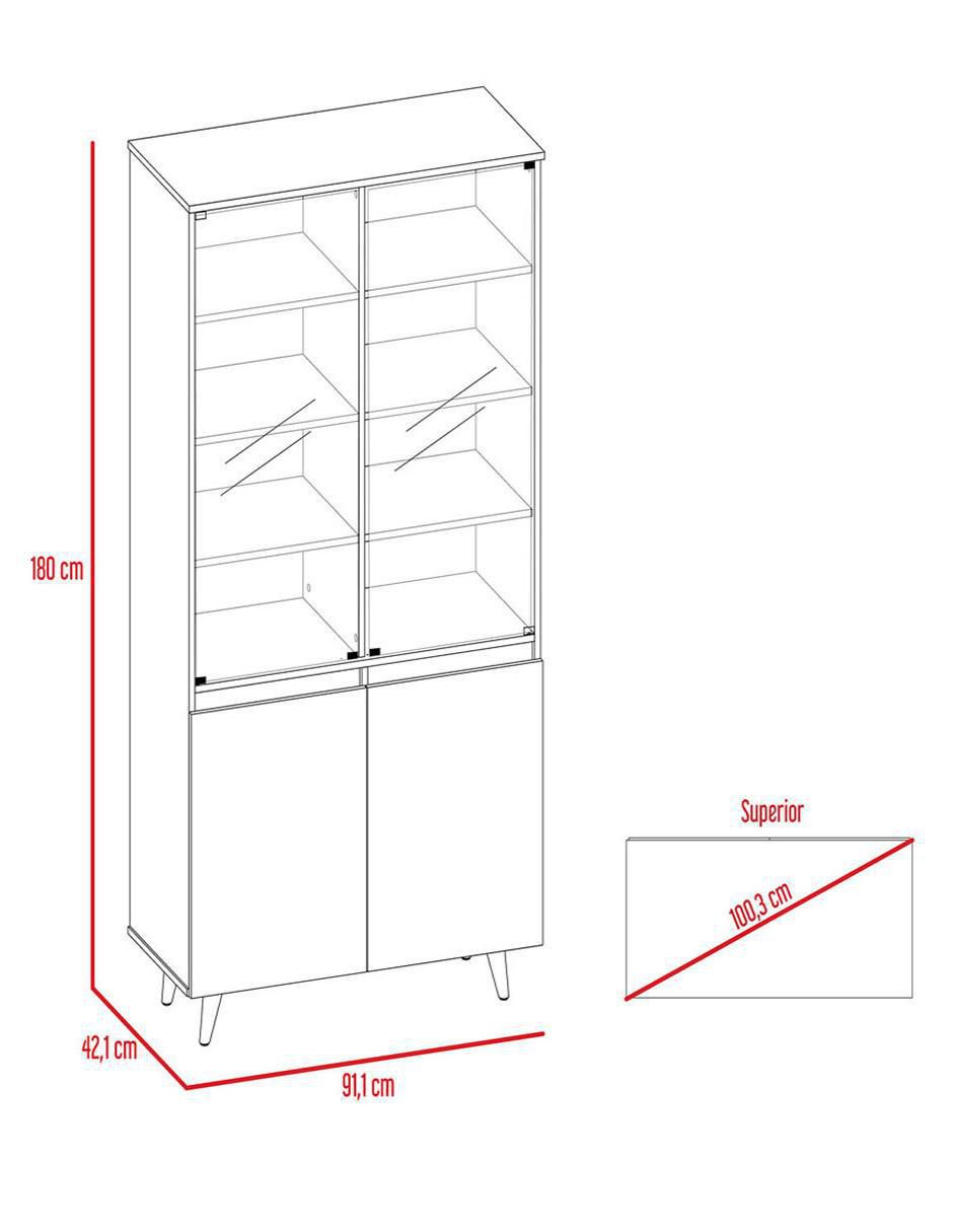 Vitrina Vitrina Salem de MDF 7