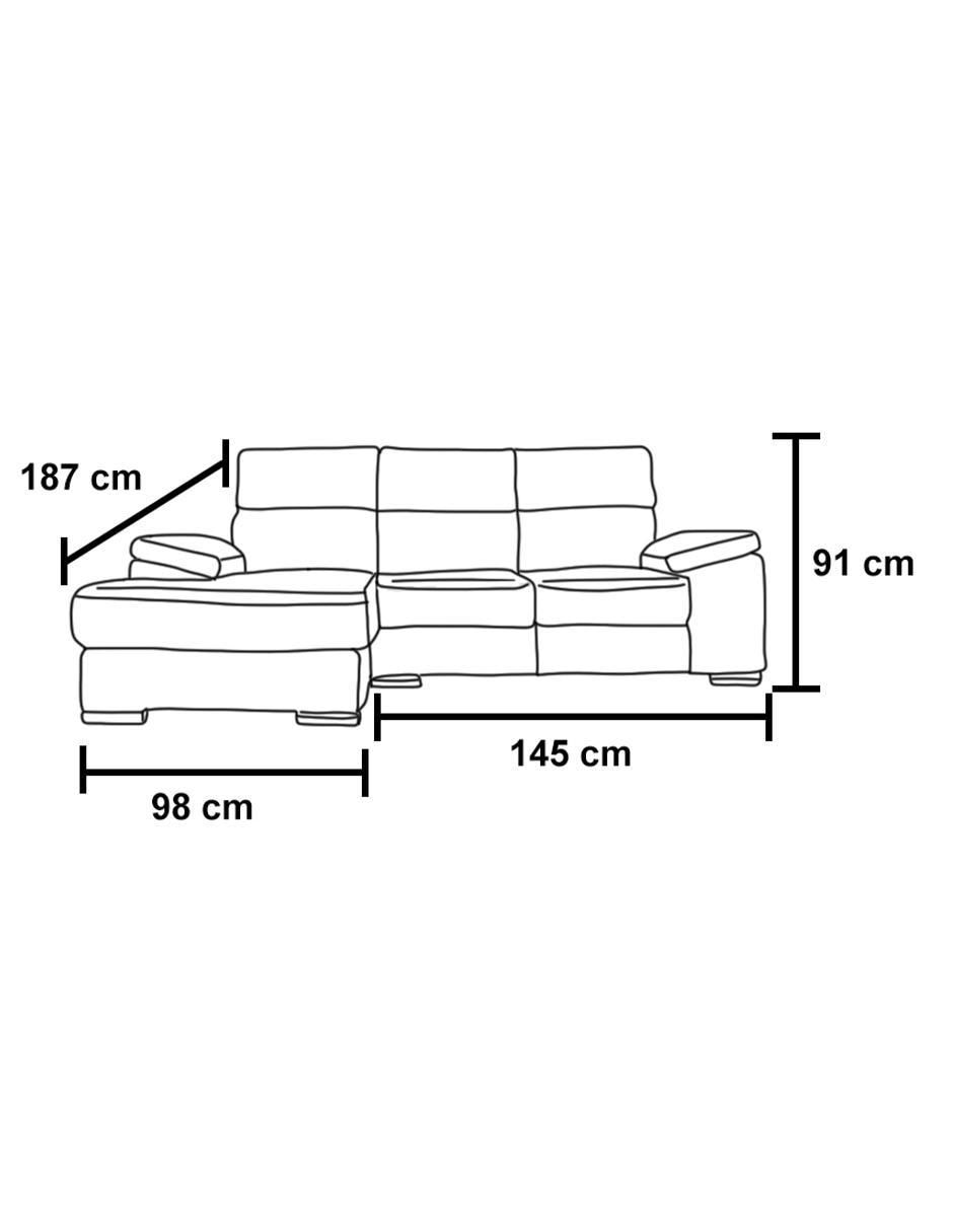 Chaise lounge Salamanca de lino 5