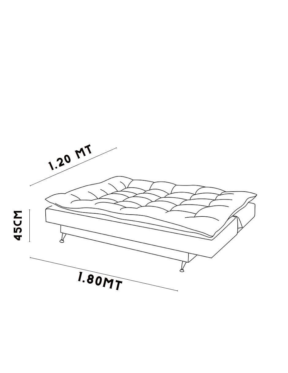 Sofá cama Carmen de lino 5