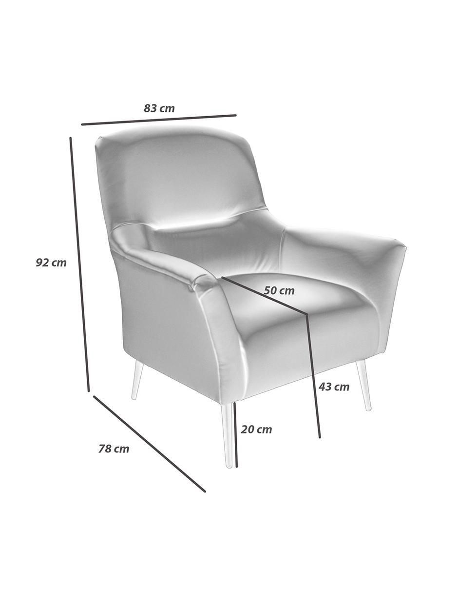 Sillón Confortopiel Minik estilo nórdico de madera pino