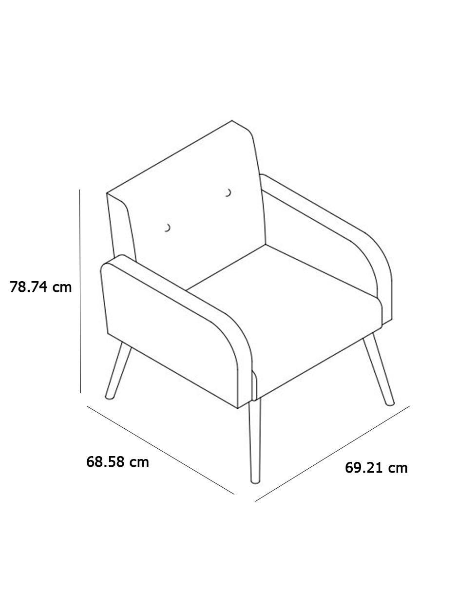 Silla de madera y tela 11