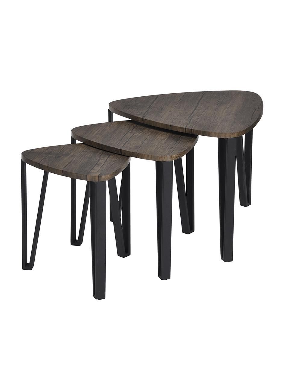 Set mesa de centro no sí kauwhata 'de' metal