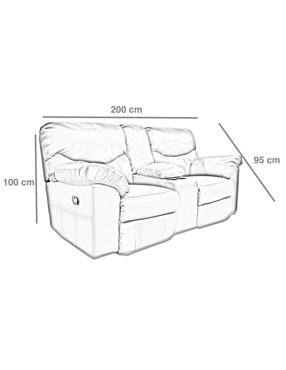 Reclinable Houston de piel y vinil 5