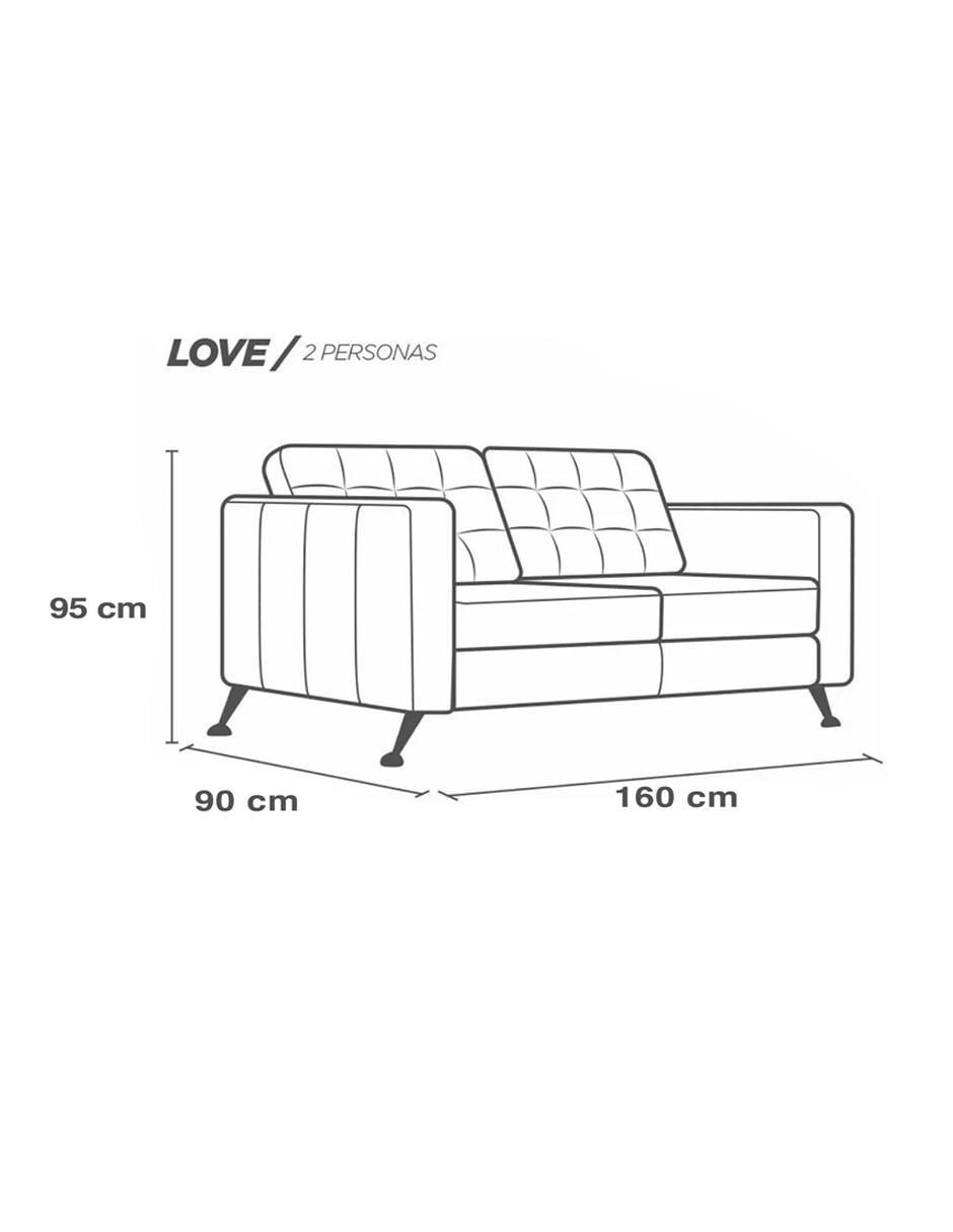 Love seat Noruega de piel 4