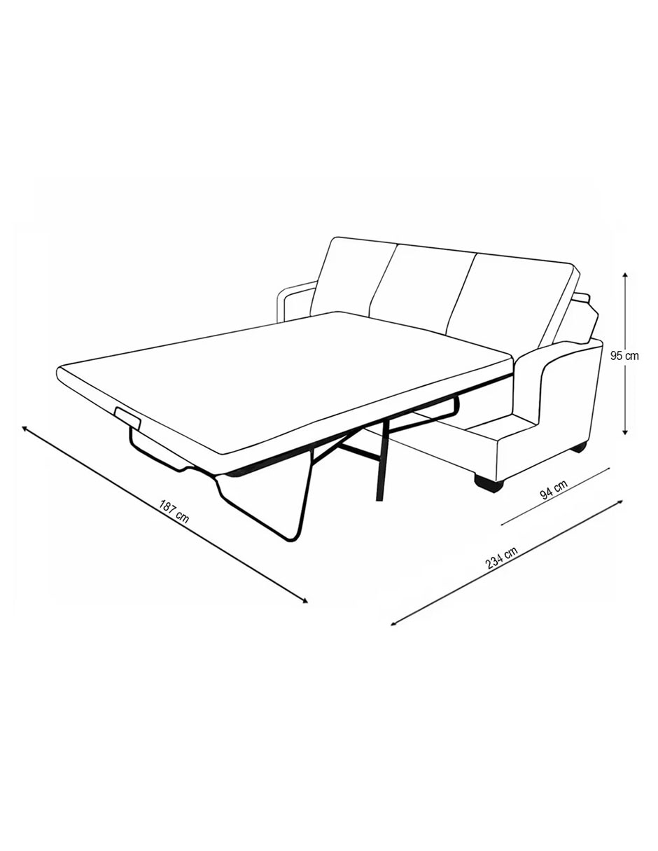 Sofá cama Danahe de loneta