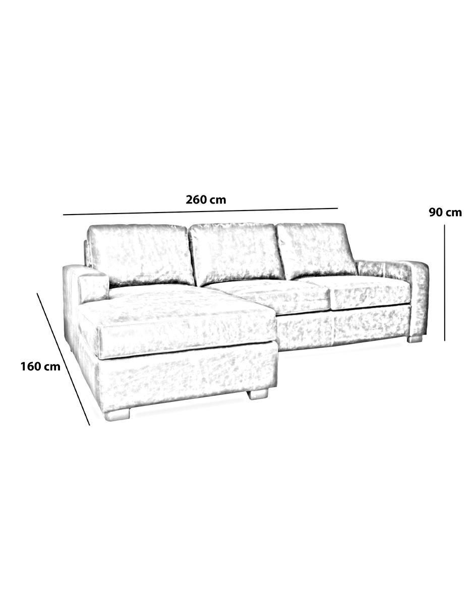 Sala modular izquierda Maxwell de piel 5