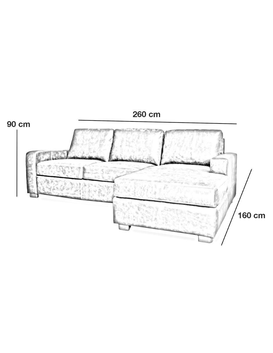 Sala modular derecha Maxwell de piel 5