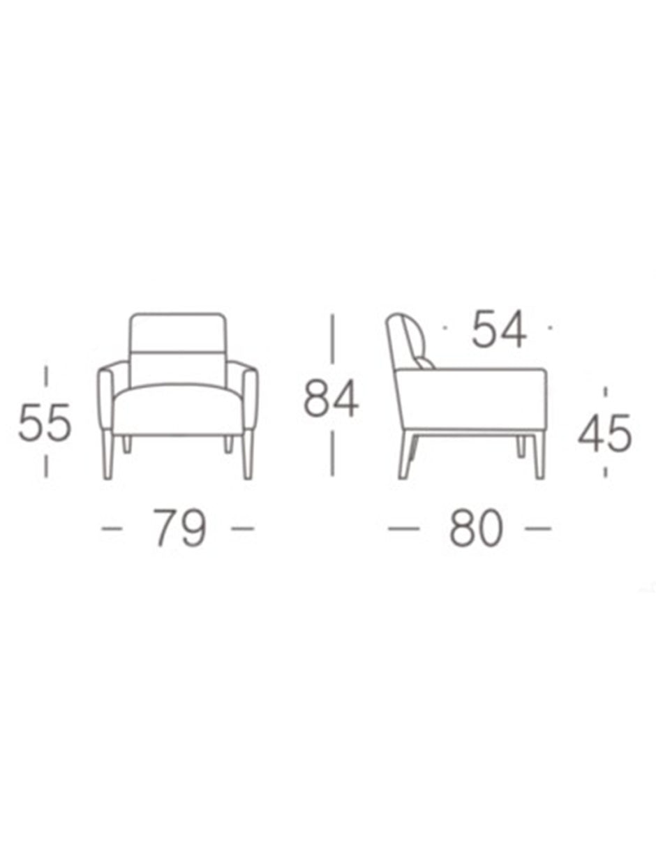 SILLÓN VALENCIA*CE* PIEL, KHAKI