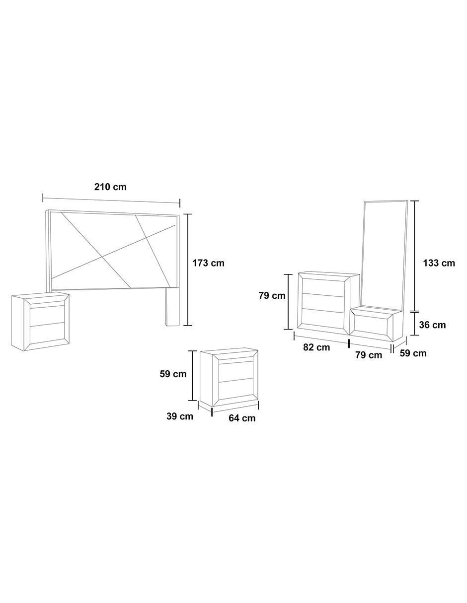 Set Recámara Valteri de MDF 5