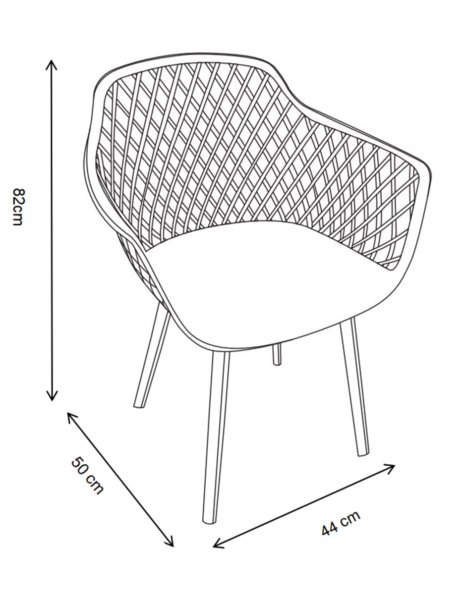 Silla Moon de plástico 12