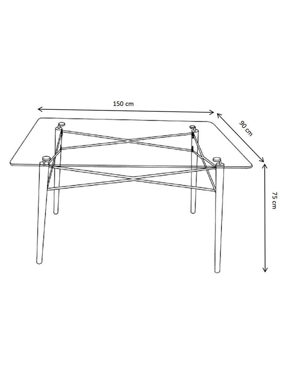 Mesa de comedor Eames 21