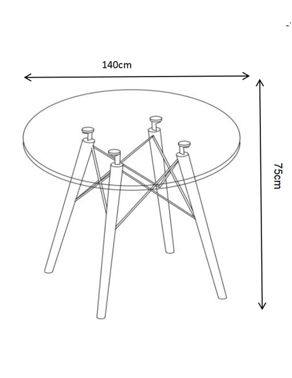 Mesa de comedor Eames 21