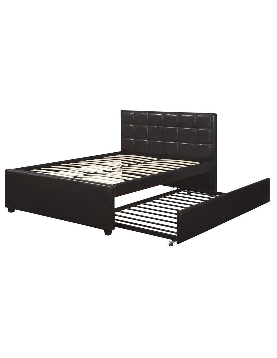Cama doble de madera individual