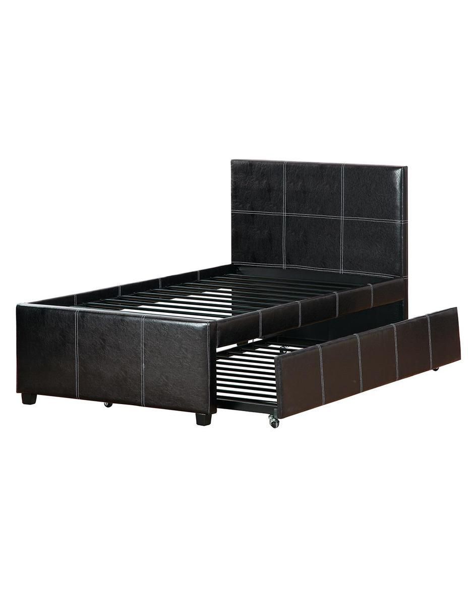 Cama doble de madera individual