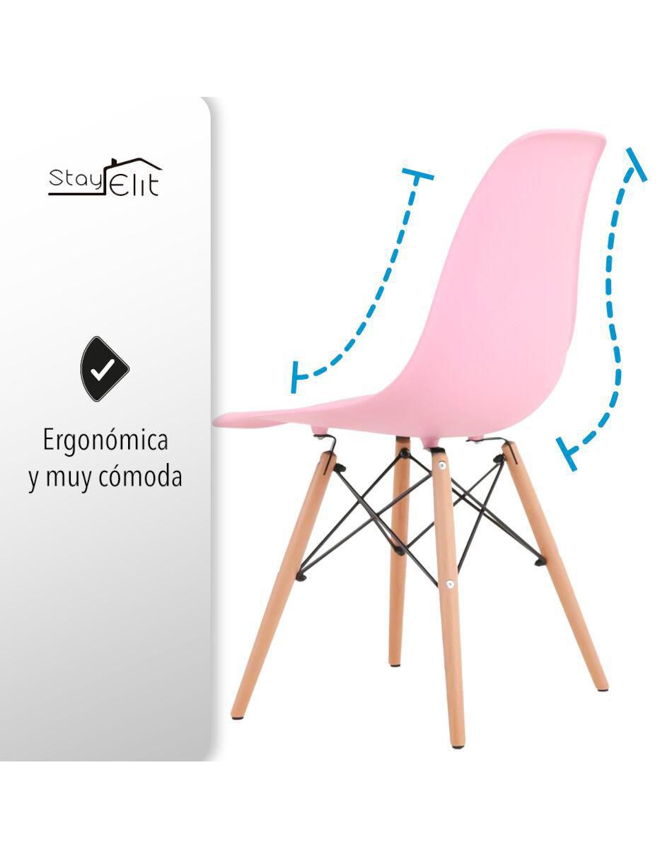 Juego de sillas 4 piezas Eame de plástico 4