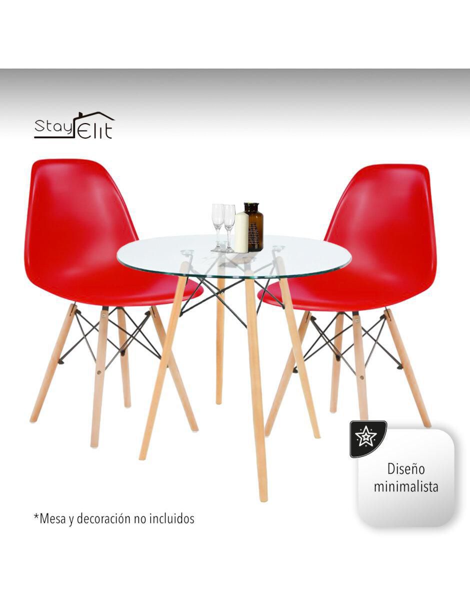 Juego de sillas 4 "piezas" eame stay elit "de" plástico adulto