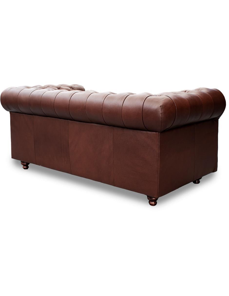 Love seat Chesterfield de piel 4