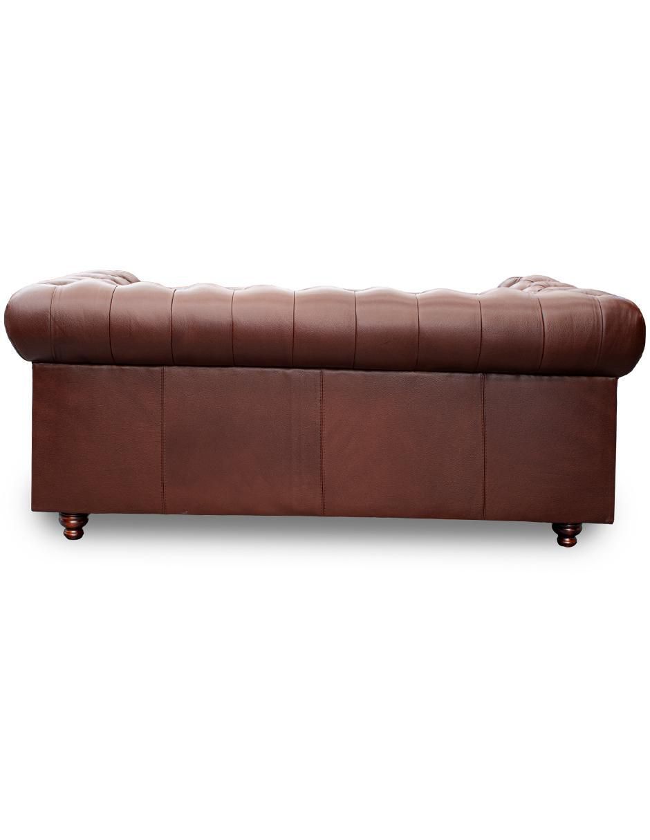 Love seat Chesterfield de piel 5